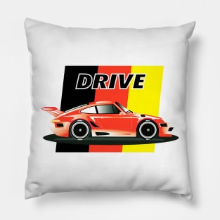 Drive - German Cup Racer - Red Pillow