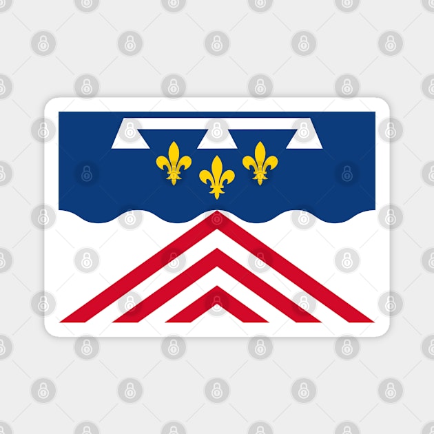 Flag of Eure-et-Loir (France) Magnet by Ziggy's