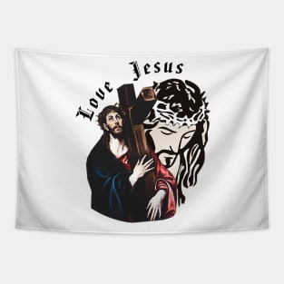 Love Jesus Tapestry