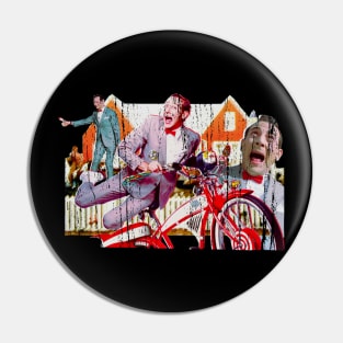 Distrsessed pee wee herman Pin