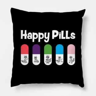 Happy Pills Raccoon Lover Pillow