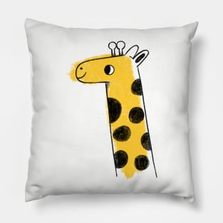 Happy cartoon giraffe Pillow