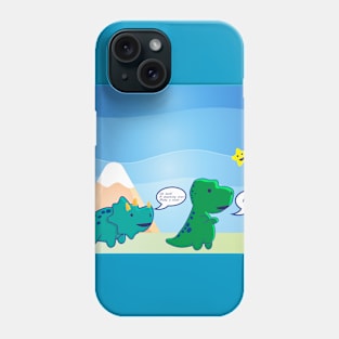 Dinosaur: wishing on a star Phone Case