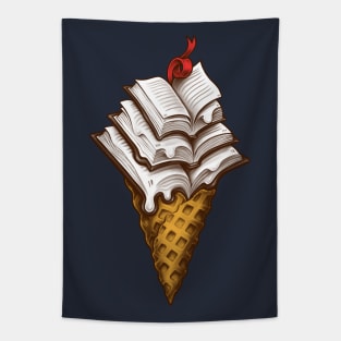 Ice Cream Books Tapestry