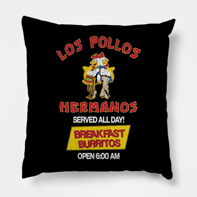 Los Pollos Hermanos breakfast burrito Pillow by Princessa