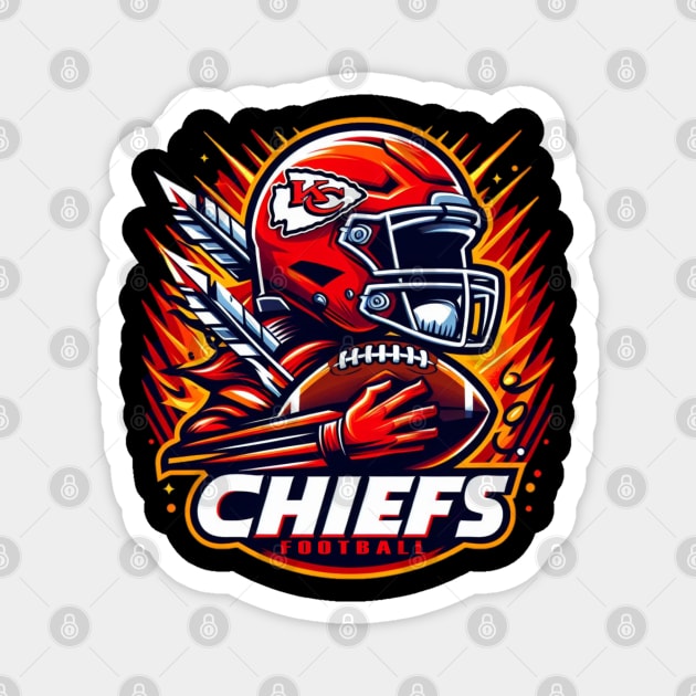 chiefs fun Magnet by AOAOCreation