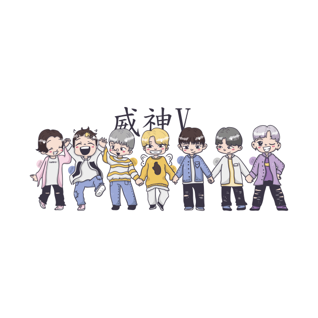 WayV chibi art by nanaminhae