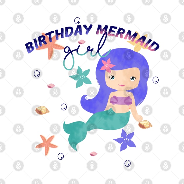 Birthday mermaid girl by YaiVargas