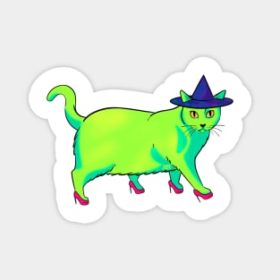 Witch Cat Magnet