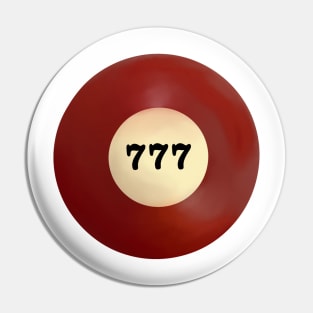 777 Angel Number Pool Ball Pin