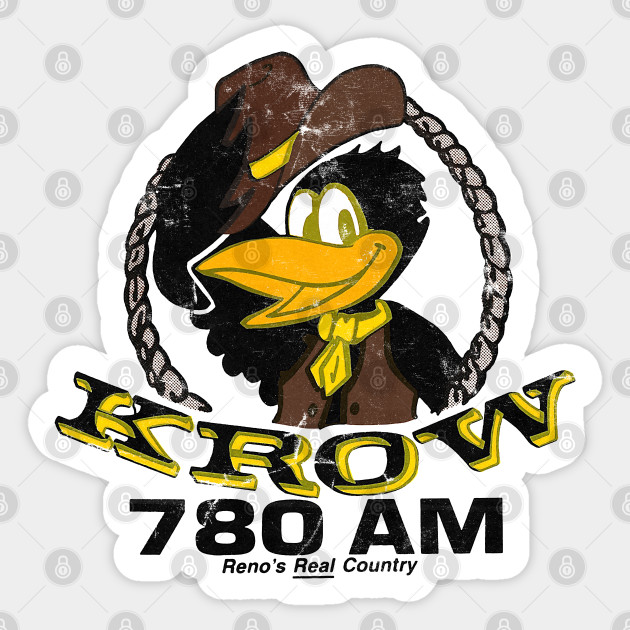 Reno 780 KROW / Defunct 80s Country Radio Station Logo - Radio Station ...