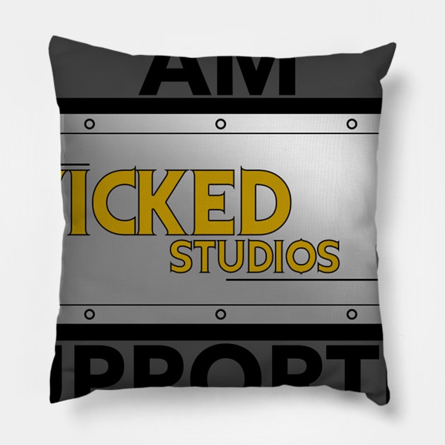 Wicked Supporter! Pillow by Allfather Apparel