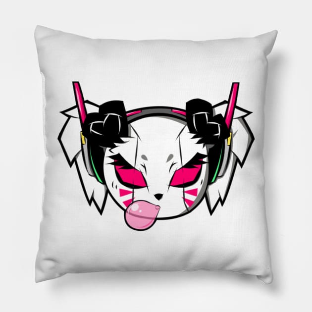 Overwatch D.VA Panda Pillow by MsPandAlyssa