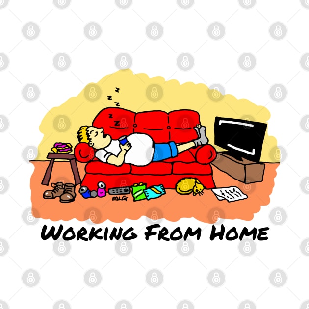 Working From Home Cartoon by Michelle Le Grand