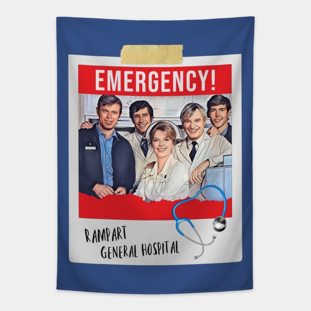 Rampart General Hospital Staff, Emergency Television Show Tapestry by Neicey