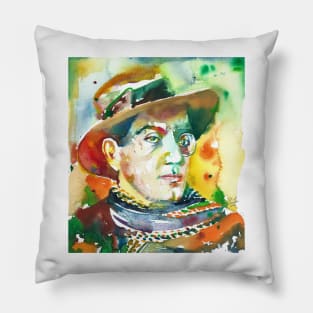 FRITZ LANG watercolor portrait .2 Pillow