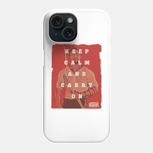 keep calm and carry on red alan ritchson Phone Case