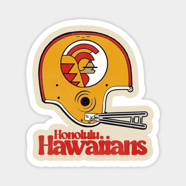 Defunct Honolulu Hawaiians Football Team Helmet Magnet by Defunctland