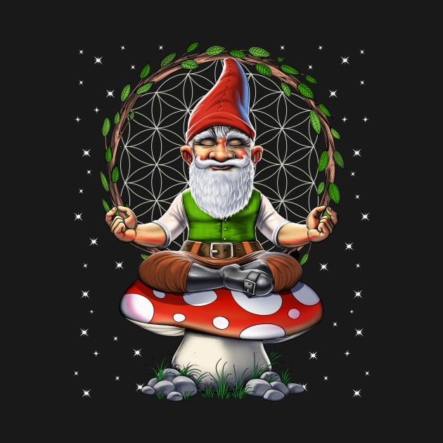 Mushroom Gnome Meditation by underheaven