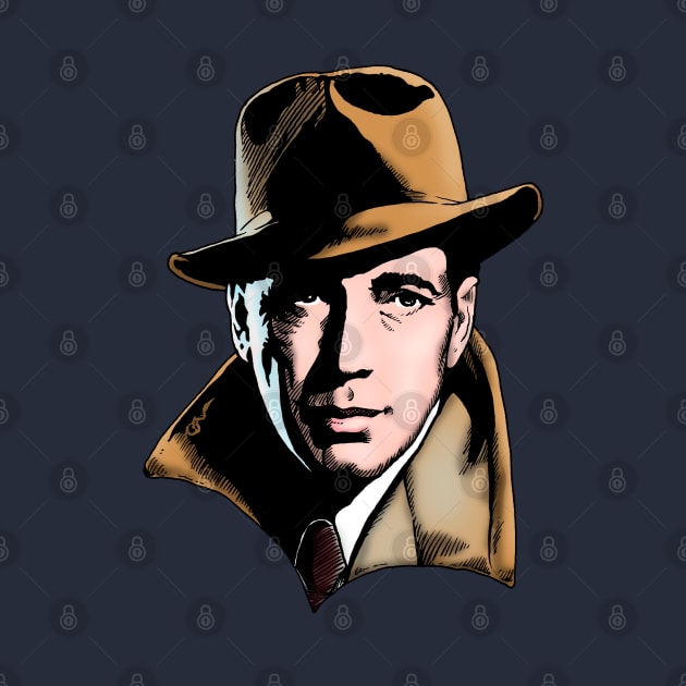 Humphrey Bogart by Indigenous Bert