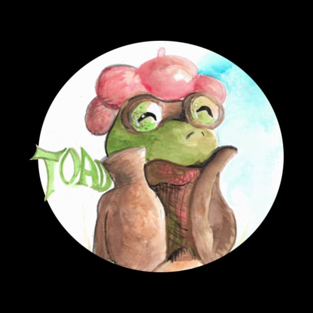 Toad watercolour - Children's book inspired designs by STearleArt