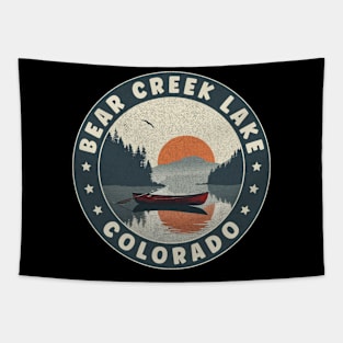 Bear Creek Lake Colorado Sunset Tapestry