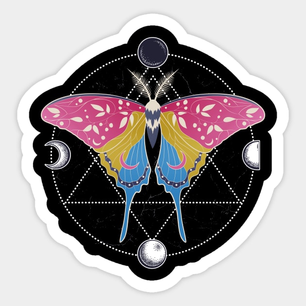 Pride Moth Stickers Vinyl Stickers 3 Inch Stickers Insect Art Pride Flags  Pride Art 