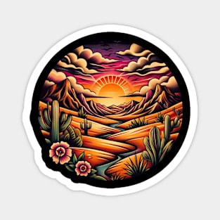 Traditional desert tattoo Magnet