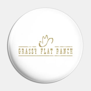 Grassy Flat Ranch Center Hat Logo Pin