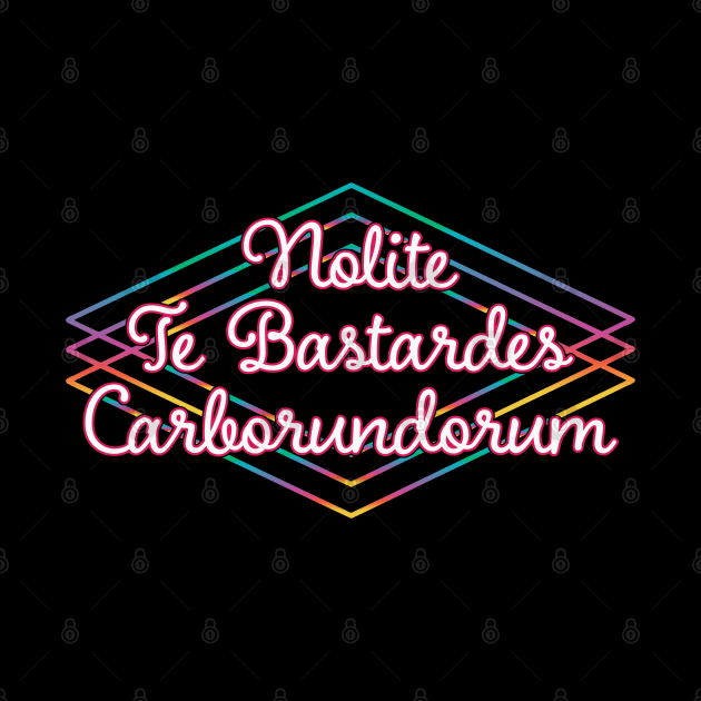 Nolite Te Bastardes Carborundorum Handmaid's Tale Retro Fan Art by graphicbombdesigns