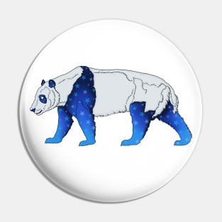 Galaxy Panda Bear Pin