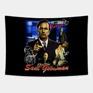 Saul goodman vintage 90s bootleg design Tapestry