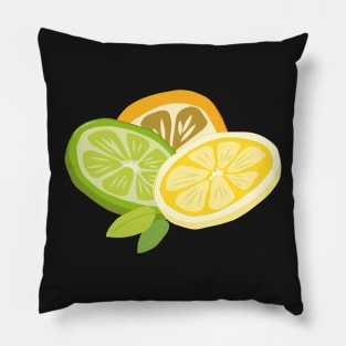 Fresh Summer Citrus pattern Pillow