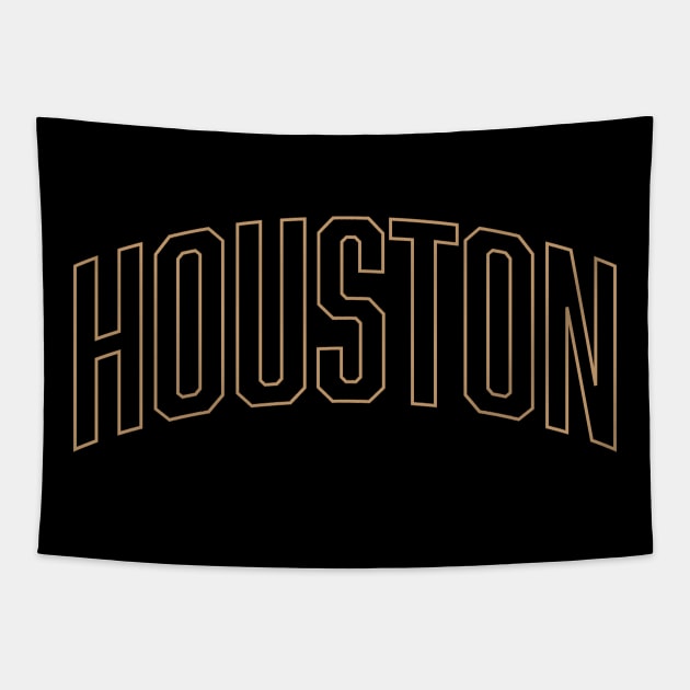 Houston Sand Outline Tapestry by Good Phillings