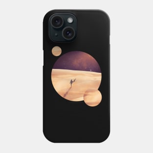 Dune, Arrakis With Two Moons, Minimalist Movie Design Phone Case