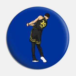 Steph Curry Golf Celebration Back Pin