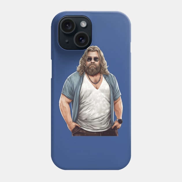 Fat Thor Dude Phone Case by Grassroots Green