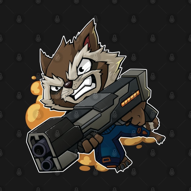 Rocket Raccoon Chibi by Xar623