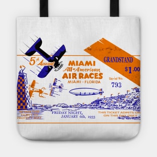 Historic 1933 Miami Air Races Ticket Tote