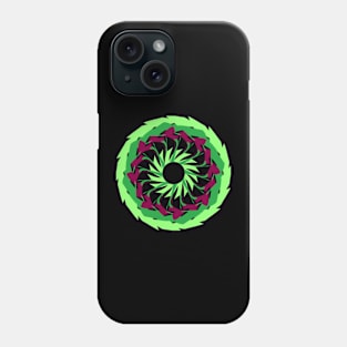 Green mandala Phone Case