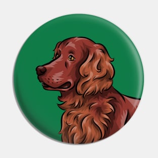 Irish Red Setter Dog Pin