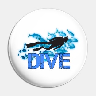 Scuba diving t-shirt designs Pin