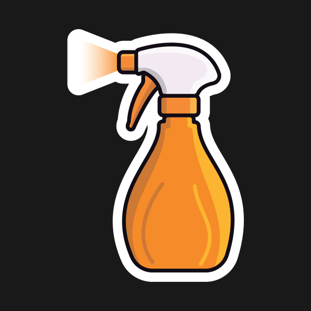 Disinfect and Cleaning Spray Bottles vector illustration. Home cleaning service objects icon concept. Cleaning spray bottle nozzle close up vector design. by AlviStudio