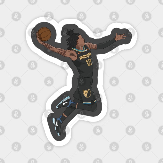 Ja Morant Dunk Magnet by xavierjfong