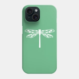 Dragon Fly White Design Phone Case