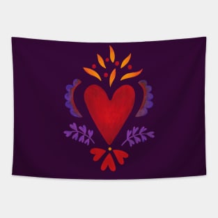 Burning heart Tapestry