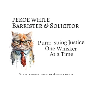 Cat Lawyer - Barrister & Solicitor T-Shirt