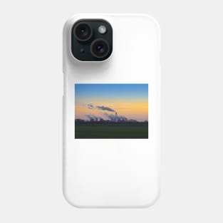 Drax power station at dusk Phone Case