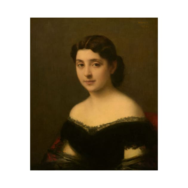 Portrait of a Woman by Jean-Jacques Henner by Classic Art Stall