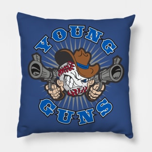 Young Guns Baseball Pillow